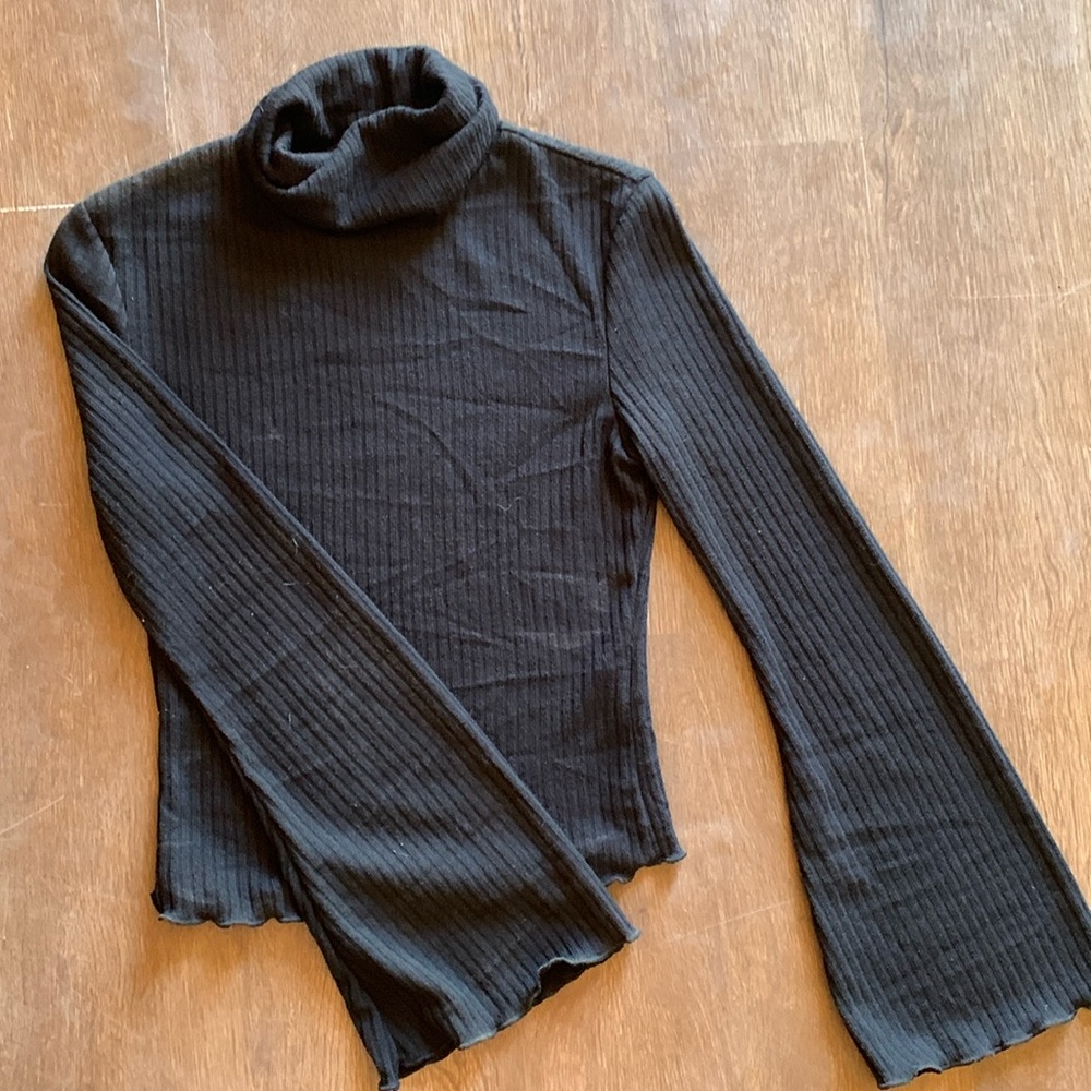 SHEIN ribbed black turtleneck!